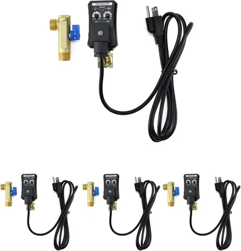 Miniatura 8 de QWORK Válvula de drenaje electrónica, 2 paquetes de CA 110V 1/2 "drenaje automático automático del tanque para el aire comprimido