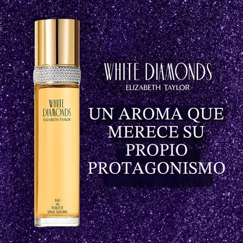 Miniatura 5 de Elizabeth Taylor White Diamonds Perfume para mujer, fragancia floral de larga duración, Eau de Toilette EDT en aerosol, regalo para ella, 3.3 fl oz