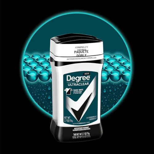 Miniatura 4 de Degree Men Desodorante Antitranspirante UltraClear Black+White 2 Unidades Protección contra el Sudor y el Olor de 72 Horas Antitranspirante