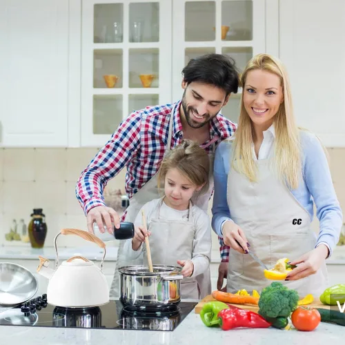 Miniatura 5 de Tetera quirúrgica de acero inoxidable de 3 L con mango ergonómico de tacto fresco, tetera de acero inoxidable con mango frío, también para estufa