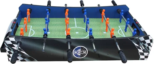 Miniatura 3 de KICK Convoy - Mini mesa 4 en 1 de 40 pulgadas (azul) - Juego de mesa de juego combinado para sala de juegos, niños, futbolín, fútbol americano