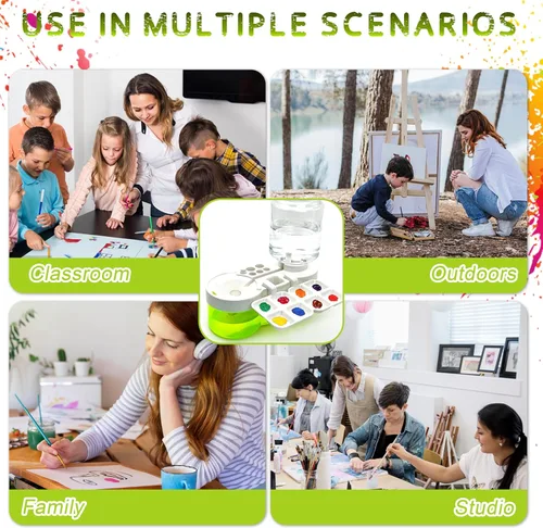 Miniatura 5 de Limpiador de pinceles de pintura multifuncional 2025 Taza de enjuague: herramienta limpiadora de pinceles de pintura acrílica Taza de agua