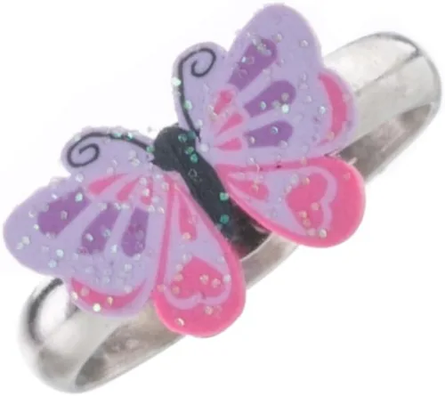 Miniatura 5 de Juego de anillos ajustables para niñas pequeñas, colorido y bonito unicornio, anillos de mariposa para niños, juego de joyas para niños