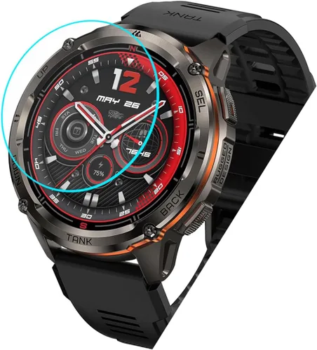 Miniatura 4 de Protector de pantalla para reloj inteligente KOSPET Tank T3 Ultra 2 de 1.43 pulgadas [paquete de 5] Película de vidrio templado [dureza 9H]