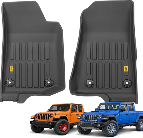 Miniatura 13 de CAT® Signature™ - Alfombrillas resistentes de 3 piezas para todo tipo de clima para automóviles, camiones y SUV, juego completo de alfombrillas