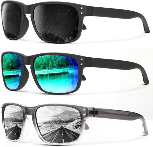KALIYADI Lentes de sol polarizados para hombres y mujeres, estilo vintage, para pesca, correr, conducir, con protección UV