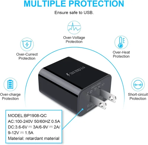 Miniatura 4 de Cargador rápido adaptativo para Samsung Galaxy S26 S25 Ultra S25 FE S24 S23 S22 S22+ S22 Ultra S21 S20 FE S10 A16 A15 A56 A36 A21 A51 A11 Note 20