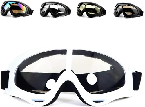 Lentes antirreflejos, gafas de esquí, deportes de invierno, snowboard, con protección UV 400 blanco (White Transparent)