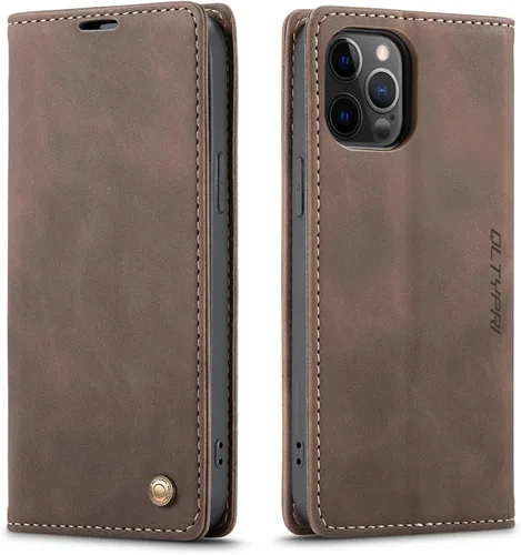 Miniatura 96 de QLTYPRI Para iPhone Air Case Wallet Con Tarjetero, Vintage PU Cuero Kickstand Cierre Magnético A Prueba De Golpes Folio Libro Funda Para IPhone 17