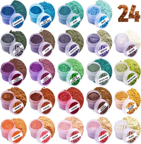 Miniatura 15 de Polvo de mica cereza 2 oz - Tinte para hacer jabón - Color único - Suministros para hacer jabón a mano - Pigmento de color de resina epoxi - Polvo