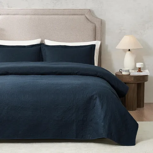 Miniatura 14 de Hansleep - Juego de edredón de tamaño King en verde oliva - Colcha de damasco ultrasónica para todas las estaciones, juego de ropa de cama suave