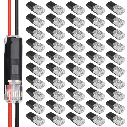 Miniatura 8 de Conector enchufable de doble cable, conectores de tira de luz LED, 2 pines, nuevo conector de cable de bajo voltaje con hebilla de bloqueo