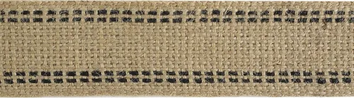 Miniatura 8 de MEEDEE Cinta de yute negro para tapicería de 2 pulgadas, arpillera de yute para manualidades con costuras negras para decoración del hogar, silla