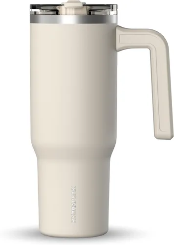 Miniatura 33 de Hydrapeak Voyager Vaso de 40 oz con Asa y Tapa con Pajita Botella de Agua Reutilizable de Acero Inoxidable Taza de Viaje Compatible con Portavasos
