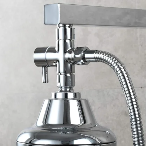 Miniatura 4 de CIENCIA Válvula desviadora de ducha G1/2" para baño, válvula desviadora de brazo de ducha de latón de 3 vías para ducha de mano, componentes