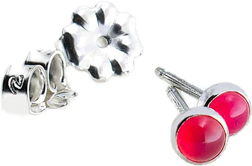 Miniatura 20 de Aretes pequeños de plata de ley para cartílago, tragus, hélix, múltiples piercings hipoalergénicos, piedra natal para mujer, juego de bisel