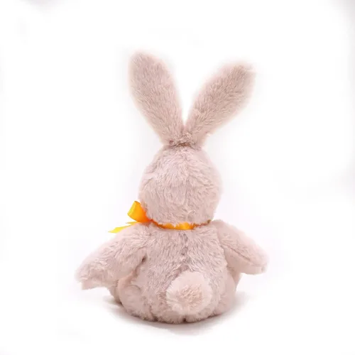 Miniatura 4 de Plushland Conejito de Pascua, suave y encantador conejo de zanahoria de primavera, juguete de peluche para niños y niñas, decoración de Pascua, Beige