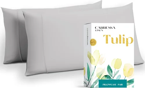 Miniatura 41 de Carressa Linen - Juego de sábanas de 800 hilos de 100 % algodón egipcio, tamaño King (4 piezas, arena del desierto) suave, refrescante, bolsillo