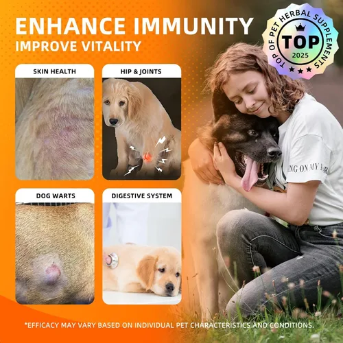 Miniatura 5 de Hongo de cola de pavo para perros - Multiviatmins y suplemento de hongos para el sistema inmunológico y digestivo del perro, removedor
