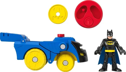 DC Super Friends Fisher-Price Imaginext Batman - Juego de cambiadores de cabeza y figuras para preescolar, juego de simulación para niños a partir