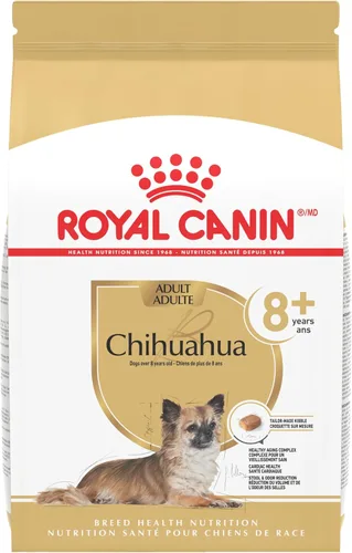 Royal Canin Chihuahua Adulto 8+ Alimento deshidratado específico para raza para perros mayores, bolsa de 1.13 kg