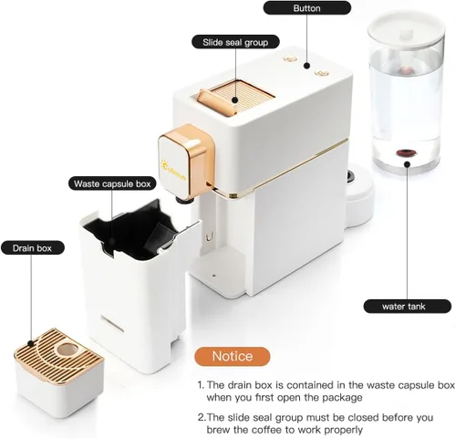 Miniatura 4 de Máquina de Espresso para Cápsulas de Café Compatible con la Máquina Nespresso OriginalLine, Elaborador de Espresso para Nespresso OriginalLine