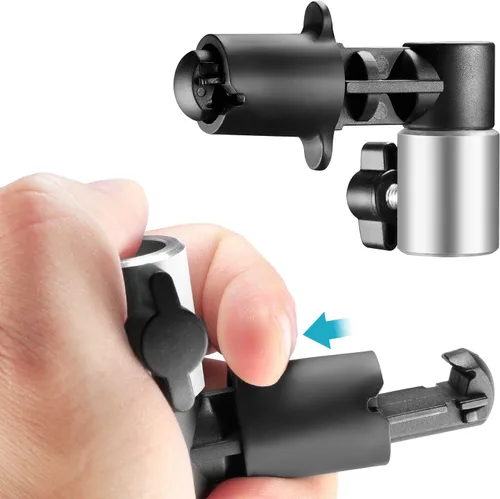 Miniatura 6 de NEEWER Paquete de 3 soportes reflectores para telón de fondo, aleación de aluminio resistente, soporte de disco reflector de fotografía, adaptador