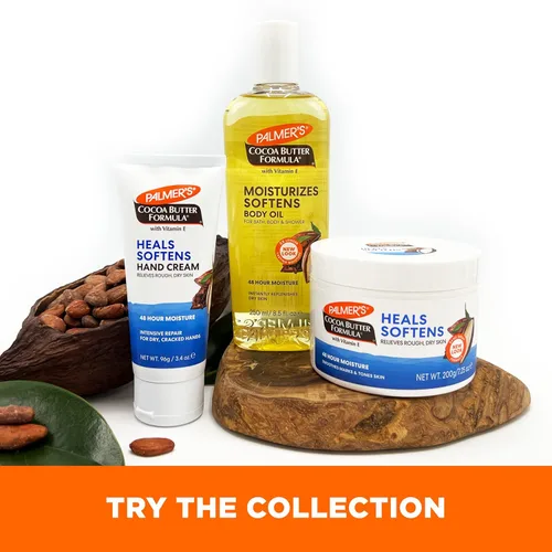 Miniatura 7 de Palmer's - Crema de manos con fórmula de manteca de cacao para piel seca y agrietada. Loción de manos de tamaño para viajes, 3.4 onzas