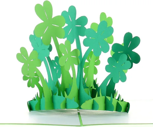 Miniatura 12 de iGifts And Cards Tarjeta desplegable 3D de duende de oro, diseño festivo de celebración irlandesa para cumpleaños del día de San Patricio y buena