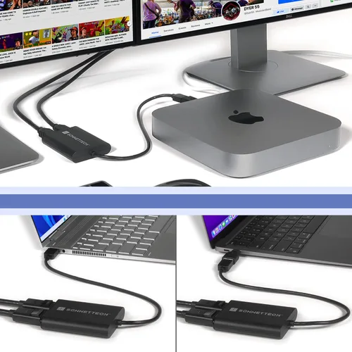 Miniatura 4 de Sonnet DisplayLink Dual 4K 60Hz DisplayPort Adapter - USB 3.0 y Thunderbolt - Mac y PC
