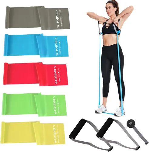 Bandas de resistencia profesionales. Sin látex, bandas de entrenamiento, bandas elásticas para entrenar mujeres u hombres, juego de bandas de