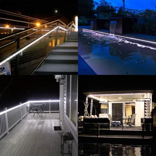 Miniatura 3 de Tira de luces LED, resistente al agua, SMD 5050, cuerda LED para iluminación al aire libre, 60 LEDs/m, tira de luz LED cortable, iluminación Blanco