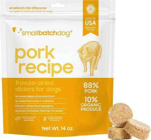 Miniatura 18 de smallbatch Pets - Alimento crudo liofilizado para perros, receta de pavo, 25 onzas, alimento orgánico para perros con alto contenido de proteínas