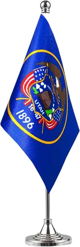 Miniatura 10 de GentleGirl. Bandera del estado de Alabama de Estados Unidos, bandera de Alabama, pequeña bandera del estado de Alabama, bandera de escritorio