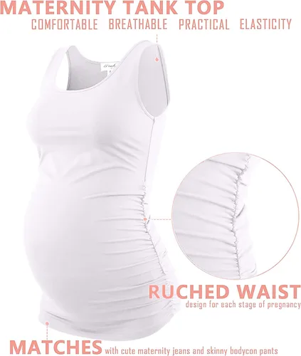 Miniatura 3 de Camiseta sin mangas para maternidad, tallas grandes