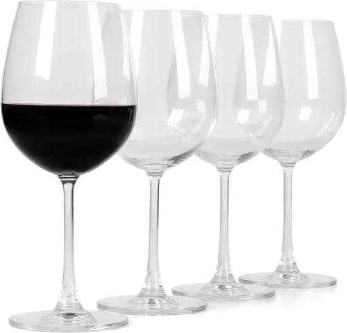 Miniatura 8 de Martha Stewart Farrow Juego de 4 copas de vino multiusos sin tallo de 18 onzas para vino tinto o blanco Copa de vino sin tallo de 18 oz