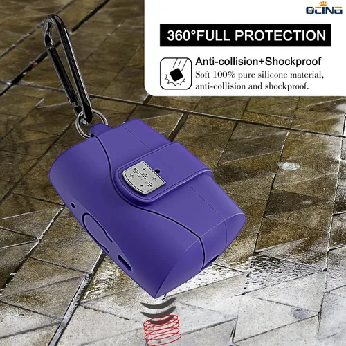 Miniatura 4 de 6 en Uno para Funda de Airpods Pro (2024/2023/2022/2019, 2ª/1ª Gen), Piel de Silicona Suave para Funda de AirPods Pro de 2ª Generación con Bloqueo