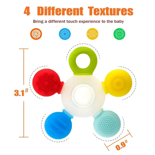 Miniatura 6 de Seeway - Collar masticable sensorial, collar masticable de silicona para niños sensoriales, longitud ajustable, juguetes masticables para autismo