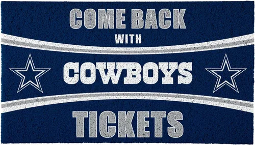 Team Sports America NFL Dallas Cowboys | Entrada interior y exterior | 28 x 16 pulgadas | Parte trasera antideslizante | Tapetes de bienvenida |