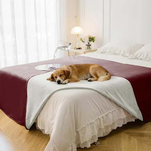 Miniatura 10 de Manta impermeable para perros pequeños, a prueba de fugas, manta reversible para sofá, cama, protector de muebles lavable a máquina, 25 x 35