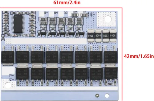 Miniatura 4 de Create idea 2 unids 3S BMS 100A 3.7 V Li-ion batería equilibrio placa de circuito módulo de placa de carga de batería placa de protección de batería