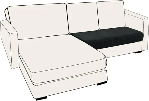 Miniatura 76 de UNBBRRL Fundas de cojín de asiento para sofá, elásticas, funda de cojín individual para sofá, fundas de cojín para sofá, fundas de héroe protegen