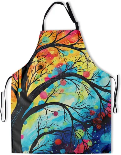 Delantal de pintura de artista con 2 bolsillos, delantales artísticos para pintores, regalos para mujeres y hombres