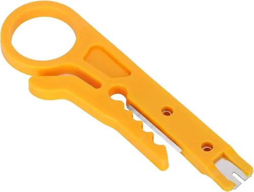 Miniatura 5 de Tnfeeon Mini pelacables, 10 unidades de pelacables de red para líneas de datos CAT-5, CAT-5e y CAT-6 con un diámetro de 0.197-0.244 in, ABS y acero