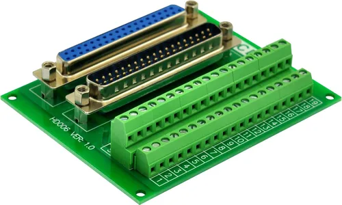 Miniatura 3 de D-SUB Módulo de interfaz de bloque de terminales de placa de ruptura macho-hembra (DB37)