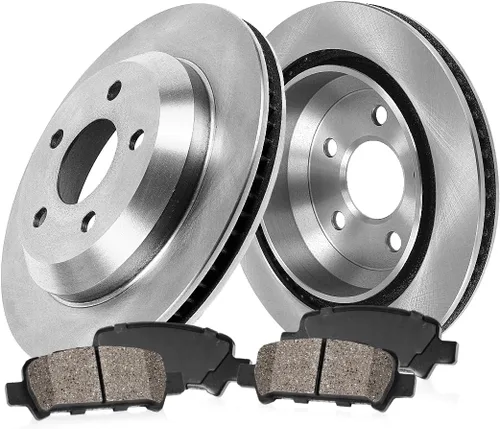 Callahan BRAKE PARTS Kit de Frenos Traseros para Ford F-150 Expedition Navigator Rotores de Freno Semimetálicos Pastillas de Freno Reemplazo: