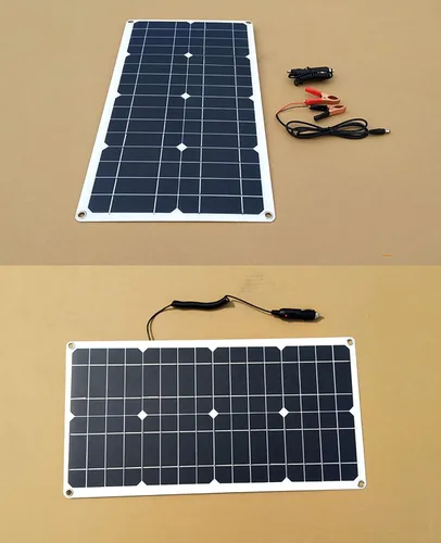 Miniatura 3 de Generador solar de 24 W, panel solar portátil de 5 V/1.7 A, cargador de energía monocristalino USB de módulo fotovoltaico monocristalino, panel Con