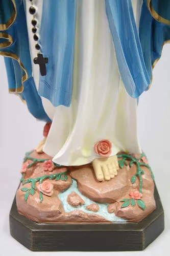Miniatura 6 de Vittoria Collection Estatua de Virgen María de 32 pulgadas de Nuestra Señora de Lourdes hecha en Italia para interiores y exteriores