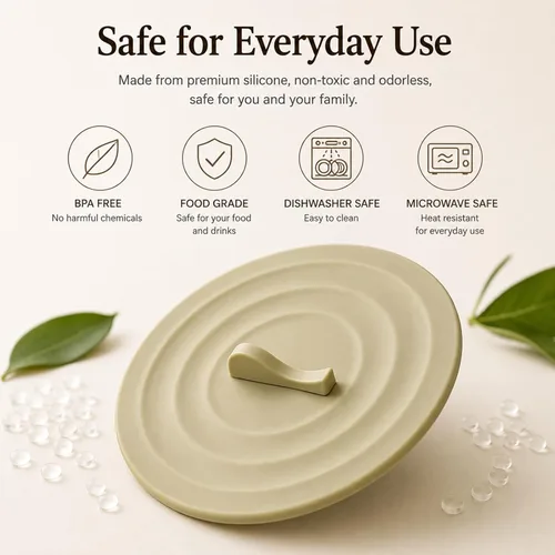 Miniatura 4 de Tapas de silicona para tazas de café, paquete de 4 fundas de silicona reutilizables para bebidas frías y calientes, cubiertas flexibles a prueba