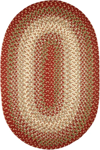 Miniatura 44 de Rhody Rug Easy Living EL33 Taupetone - Alfombra ovalada trenzada de 4 x 6 pies, decoración del hogar, tapete para piso o dormitorio, de fácil